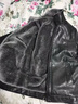 皮爾卡丹（pierre cardin）海寧真皮皮衣男中老年冬季保暖綿羊皮立領(lǐng)夾克加絨加厚男爸爸裝 黑色H07 XL 180 建議140-155斤 曬單實(shí)拍圖