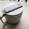 京東京造 泡面碗 上班族304不銹鋼飯盒小學(xué)生雙層防燙1.3L白色 配筷勺 曬單實(shí)拍圖