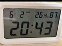 無(wú)印良品（MUJI）數字鐘 中 白色 125*80*36mm 桌面時(shí)鐘家用電子時(shí)鐘 曬單實(shí)拍圖