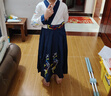 小淘孩兒童漢服男童中國風(fēng)國學(xué)服畢業(yè)團體中秋表演服演出服 龍吟白藍110 曬單實拍圖