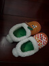 kids.ing可迪星寶寶棉拖鞋秋冬男女童中大童室內居家保暖防滑棉鞋 橙色 26 曬單實(shí)拍圖