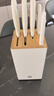 雙立人（ZWILLING）刀具套裝全套廚房刀具白色6件套菜刀砍骨刀水果刀多用刀廚具組合切菜切肉刀 曬單實(shí)拍圖