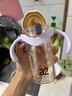 a2翻蓋ppsu奶瓶6個(gè)月以上一歲以上學(xué)飲重力球吸管鴨嘴杯寬口徑紫色 300ml紫色十字奶嘴*1重力球吸管（6-9月） 曬單實(shí)拍圖