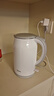 美的（Midea）電熱水壺食品級316L不銹鋼雙層無縫一體內(nèi)膽防燙燒水壺 1.7L自動智能斷電開水壺SH17M301PRO 曬單實拍圖