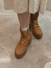 添柏嵐（Timberland）官方踢不爛女鞋黃靴厚底增高休閑偏小|A5VPZ A5VPZW/小麥色 39 曬單實拍圖