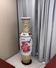沐欽景德鎮陶瓷景泰藍大花瓶擺件插花中式客廳落地裝飾品大號特大開(kāi)業(yè) 景泰藍百鳥(niǎo)朝鳳1.8米單個(gè) 曬單實(shí)拍圖