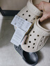 CROCS卡駱馳貝雅卡駱班洞洞鞋|205089 冬日白/彩色-1LI 39(240mm) 曬單實(shí)拍圖