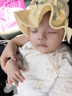 貝娜茜嬰兒帽子春秋薄款男女寶寶嬰幼兒胎帽漁夫帽遮陽(yáng)防曬帽太陽(yáng)帽夏季 曬單實(shí)拍圖