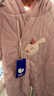 迷你巴拉【魔法棉】嬰兒衣服男女寶寶抗濕冷棉服輕暖連帽連體衣 粉紅60033 90cm 曬單實(shí)拍圖