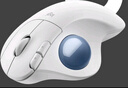 羅技（Logitech）ERGO M575 S 人體工學(xué)鼠標 軌跡球鼠標 無(wú)線(xiàn)藍牙雙模 辦公鼠標 帶無(wú)線(xiàn)2.4G接收器 珍珠白 曬單實(shí)拍圖