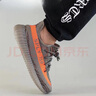 阿迪達(dá)斯Yeezy350夏日透氣男鞋灰橙椰子休閑鞋GW1229 38 曬單實(shí)拍圖