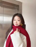 蒙口比鄰紅色圍巾女2025新款秋冬季毛線(xiàn)百搭韓版高級感生日禮物針織圍脖套#25酒紅麻花款 曬單實(shí)拍圖