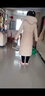 雅格羅伊女士皮面羽絨服皮衣海寧真皮綿棉羊皮大衣皮衣中長(cháng)款狐貍毛領(lǐng)過(guò)膝 米白色 L 曬單實(shí)拍圖