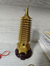 明恩文昌塔13層純黃銅文昌塔助學(xué)風(fēng)水?dāng)[件十三層事業(yè)考試加油禮物書桌 【精工加厚】13層高19cm底座+錦囊 曬單實(shí)拍圖