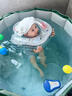 嬰兒游泳桶家用寶寶泡澡桶洗澡桶兒童折疊浴桶游泳池浴缸可坐大號 70CM游泳浴桶綠色【單桶】 曬單實(shí)拍圖