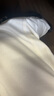 朗姿棉質(zhì)復古闊腿彎刀褲時(shí)尚通勤牛仔褲百搭設計感2025年秋季新款 米白色 M 曬單實(shí)拍圖