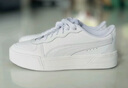 彪馬（PUMA）【小白鞋】增高厚底網(wǎng)球風(fēng)板鞋女復古休閑鞋 SKYE 374764  白-白-銀色-淺灰 01 38 曬單實(shí)拍圖