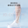 京東京造 一次性防雨鞋套雨靴加厚男女通用尺碼長(cháng)筒塑料鞋套 20只裝 曬單實(shí)拍圖