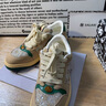 莎萊茜（SALAXI）2025新款輕奢燙鉆潮牌情侶高定版板鞋男女同款百搭時尚復(fù)古休閑鞋 杏色 40 【男款】 曬單實拍圖