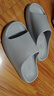 名創(chuàng)優(yōu)品（MINISO）家居拖鞋男女情侶家用舒適浴室防滑防臭涼拖鞋夏煙灰色升級44-45 曬單實拍圖