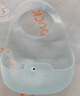 babycare寶寶吃飯圍兜輔食飯兜防水硅膠嬰兒兒童圍嘴口水兜巾【超輕3D】 曬單實(shí)拍圖
