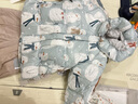 OAK FAMILY兒童白鵝絨羽絨服連帽加厚冬款男女寶寶保暖三防外套 小雪人 90 cm 曬單實(shí)拍圖