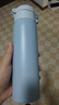 膳魔師（THERMOS）500ml保冷保溫杯防滑硅膠底316鋼男女士學(xué)生水杯子TCMD-500S-MBL 曬單實(shí)拍圖