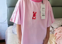 馬騎頓（MQD）夏季男女童涼感設(shè)計潮流多色圓領(lǐng)T恤 冰淇淋色 120 曬單實拍圖