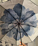 蕉下（beneunder）防紫外線遮陽傘三折雙層黑膠晴雨傘防曬傘BM664藍鈴 曬單實拍圖