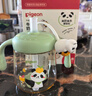 貝親兒童牛奶杯1-3歲寶寶喝水喝奶PPSU直飲奶瓶雙吸管水杯 綠色330mL 曬單實(shí)拍圖