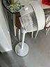美的（Midea）【暴風(fēng)循環(huán)】空氣循環(huán)扇大風(fēng)量搖頭電風(fēng)扇家用臺(tái)式落地扇輕音臥室節(jié)能小風(fēng)扇柔風(fēng)輕羽扇 FGA24TQ 曬單實(shí)拍圖