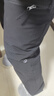 迪卡儂（DECATHLON）戶外加絨長褲男防風防水工裝褲登山褲彈力戶外休閑褲ODT1 SH500 曜石黑 L / W34 L32 曬單實拍圖
