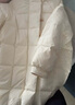 森馬（Semir）陳都靈同款羽絨服女長(cháng)款甜美風(fēng)保暖外套可拆卸大毛領(lǐng)2024年冬新款 奶白（白鴨絨）10501 S 曬單實(shí)拍圖
