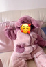 papa爬爬秋冬男女寶寶動(dòng)物造型外套抱抱絨上衣嬰兒保暖 粉色 90 cm 曬單實(shí)拍圖