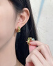 傾愛(ài)925銀耳環(huán)女竹節和田玉耳扣竹葉耳圈中式飾品國風(fēng)高級耳釘送女友 曬單實(shí)拍圖