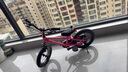 優(yōu)貝（RoyalBaby）易騎兒童自行車(chē)EZ表演車(chē)男女滑步車(chē)腳踏車(chē)二合一5-9歲18寸 樹(shù)莓粉 曬單實(shí)拍圖
