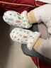 趣爾熊秋冬款1歲嬰幼兒男女寶寶6-11個(gè)月學(xué)步前鞋軟底加絨保暖不掉棉鞋 小熊（羊羔絨） 零下可穿 12 內長(cháng)12cm 【推薦6-9個(gè)月】 曬單實(shí)拍圖