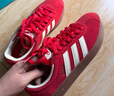 adidas「T頭鞋」VL COURT復(fù)古休閑板鞋德訓(xùn)鞋男女阿迪達斯輕運動 淺猩紅/暖香草色/黃色   38 曬單實拍圖