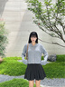 Teenie Weenie小熊女四季針織開衫2025秋新款少女感翻領舒適毛衣 灰色 S 曬單實拍圖