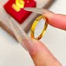 中國黃金（CHINA GOLD）黃金戒指女款足金櫻花碎碎冰戒指七夕情人節生日禮物送女友老婆 櫻花碎碎冰戒指 圈號16 約1g 曬單實拍圖