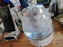 半球玻璃長嘴燒水壺家用功夫茶煮開水壺小電茶壺透明保溫藍(lán)光電熱水壺泡茶專用 1L 316不銹鋼發(fā)熱盤玻璃壺+茶葉網(wǎng) 曬單實拍圖