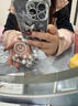 富樸適用蘋 果17ProMax閃鉆蝴蝶手機保護殼iPhone1615Plus高顏值13mini專用12少女11防摔保護 F3102立體閃鉆蝴蝶(電鍍四角防摔)黑色+羽5 iPhone16pro 曬單實拍圖