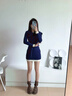 卓詩(shī)尼厚底短靴女2025新款秋季復(fù)古美拉德馬丁靴褶皺褲管靴子西部牛仔靴 黃棕色-單里 37 曬單實(shí)拍圖