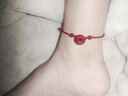紅繩腳鏈女2026本命年朱砂平安扣好運輕奢小眾精致手鏈 【師傅指導】【典雅紅-經(jīng)典款】朱砂平安扣腳鏈 曬單實(shí)拍圖
