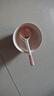 草莓陶瓷碗勺家用高顏值米飯碗少女心甜品碗釉下彩餐具套裝 【4件套】淺粉草莓2碗2勺 曬單實(shí)拍圖