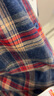 老人頭（LRT）經(jīng)典款加厚純棉格子長(cháng)袖襯衫中青年男士秋季磨毛襯衣免燙寸衫 IF-25143藍紅格 XL 推薦140-160斤 曬單實(shí)拍圖
