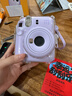 富士（FUJIFILM）立拍立得mini12 mini11/7/9升級款 相紙一次成像相機拍照生日禮物 Mini12 鳶尾紫（現貨） 官方標配+Ins風(fēng)相框+相冊+水晶殼 曬單實(shí)拍圖