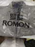 羅蒙（ROMON）西服男士商務(wù)修身外套秋季職業(yè)正裝結婚禮服西裝 灰色 XL 曬單實(shí)拍圖
