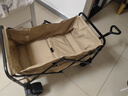 牧高笛（MOBIGARDEN）營地車 戶外露營大容量寬輪雙剎折疊推車星際 NX23689009 細沙黃 曬單實拍圖