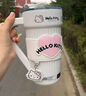 YANIS 3hello kitty保溫杯大容量水杯女禮物高顏值咖啡杯316內膽吸管杯子 凱蒂貓1200ml（316禮盒裝） 曬單實(shí)拍圖